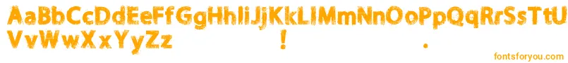 NORIKEE DEMO Font – Orange Fonts on White Background