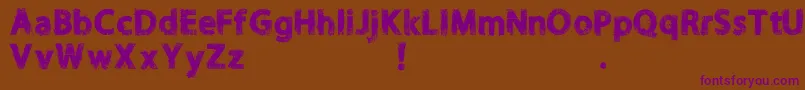 NORIKEE DEMO Font – Purple Fonts on Brown Background