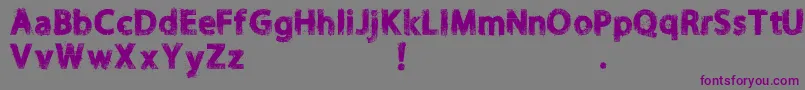 NORIKEE DEMO Font – Purple Fonts on Gray Background