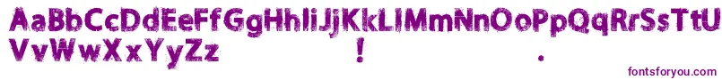 NORIKEE DEMO-Schriftart – Violette Schriften auf weißem Hintergrund