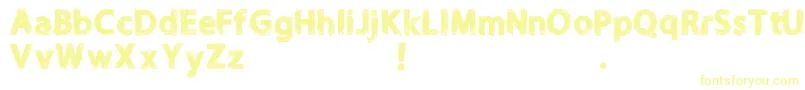 Шрифт NORIKEE DEMO – жёлтые шрифты