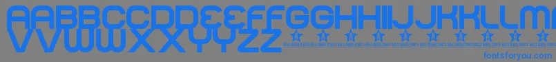 Police NORMAL   – polices bleues sur fond gris