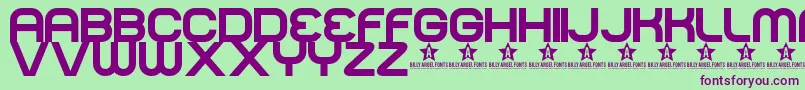 NORMAL   Font – Purple Fonts on Green Background