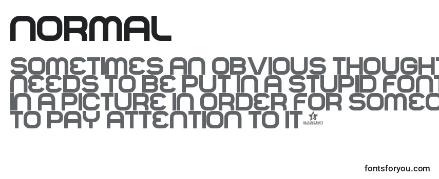 Обзор шрифта NORMAL   (135708)