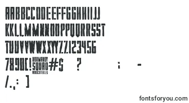 Normandy Squad font – stencil Fonts