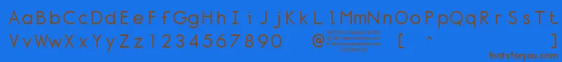 Police NORMT    – polices brunes sur fond bleu