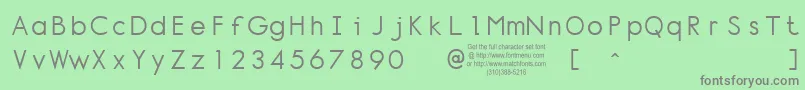 フォントNORMT    – 緑の背景に灰色の文字