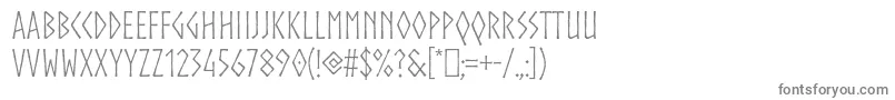 Norse Font – Gray Fonts on White Background