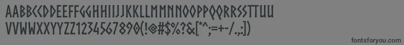 Шрифт Norsebold – чёрные шрифты на сером фоне