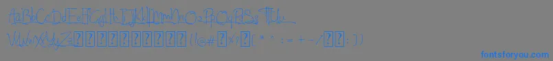 Weitere Informationen zur North City-Schriftart North City-Schriftart – Blaue Schriften auf grauem Hintergrund