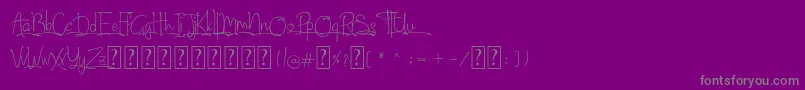 North City-Schriftart – Graue Schriften auf violettem Hintergrund