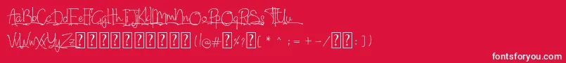 North City Font – White Fonts on Red Background
