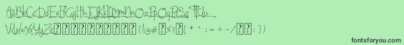North City Font – Black Fonts on Green Background