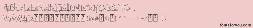 North City Font – Black Fonts on Pink Background