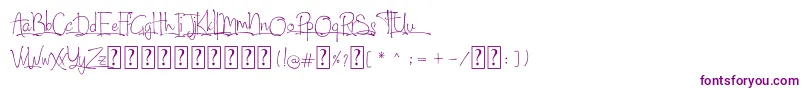 North City Font – Purple Fonts on White Background