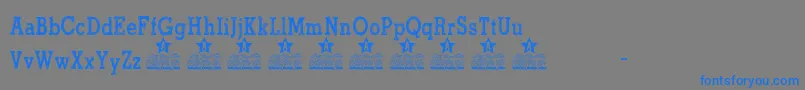 North Shore Personal Use Font – Blue Fonts on Gray Background