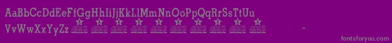 North Shore Personal Use Font – Gray Fonts on Purple Background