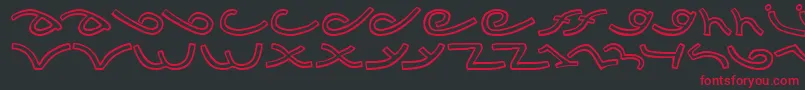 Musicdbz Font – Red Fonts on Black Background