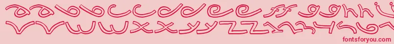 Musicdbz Font – Red Fonts on Pink Background