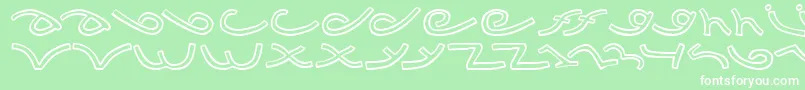 Musicdbz Font – White Fonts on Green Background
