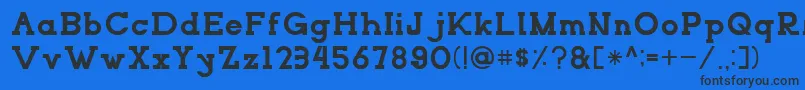 NORTHCLIFFRegular Font – Black Fonts on Blue Background