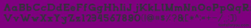 NORTHCLIFFRegular Font – Black Fonts on Purple Background