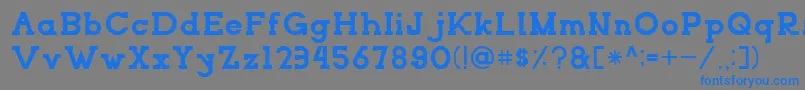 NORTHCLIFFRegular Font – Blue Fonts on Gray Background
