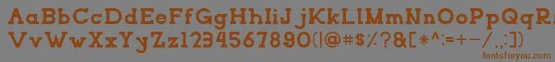 NORTHCLIFFRegular Font – Brown Fonts on Gray Background