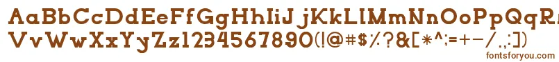 NORTHCLIFFRegular Font – Brown Fonts on White Background