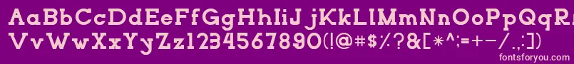 NORTHCLIFFRegular Font – Pink Fonts on Purple Background