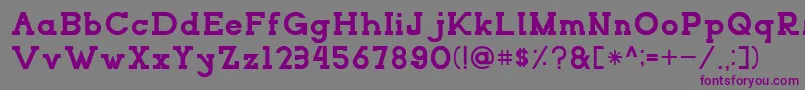 NORTHCLIFFRegular Font – Purple Fonts on Gray Background