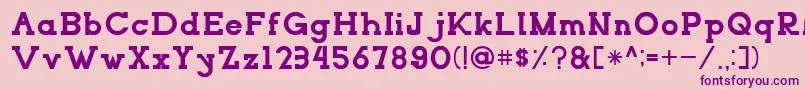 NORTHCLIFFRegular Font – Purple Fonts on Pink Background