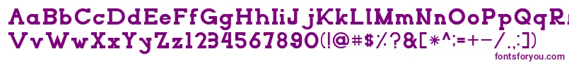 NORTHCLIFFRegular Font – Purple Fonts on White Background