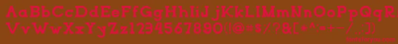 NORTHCLIFFRegular Font – Red Fonts on Brown Background