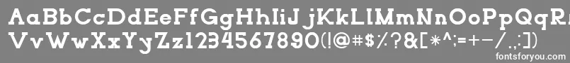 NORTHCLIFFRegular Font – White Fonts on Gray Background