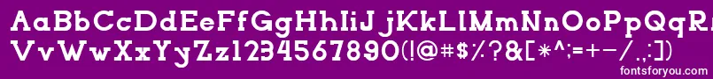 NORTHCLIFFRegular Font – White Fonts on Purple Background