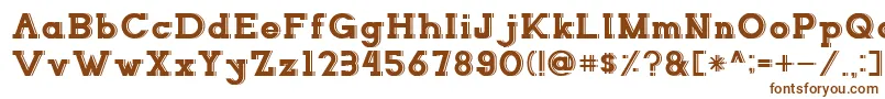 NORTHCLIFFShadow Font – Brown Fonts on White Background