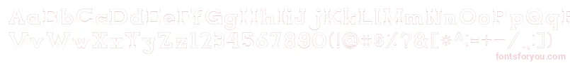 NORTHCLIFFStroke Font – Pink Fonts on White Background