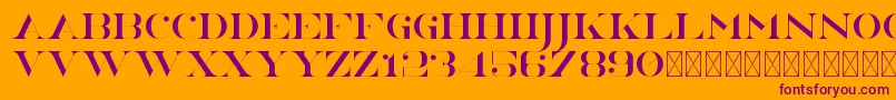 NorthEast PersonalUse Font – Purple Fonts on Orange Background