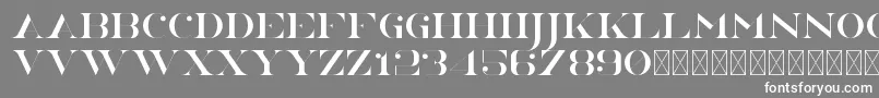 NorthEast PersonalUse-Schriftart – Weiße Schriften auf grauem Hintergrund