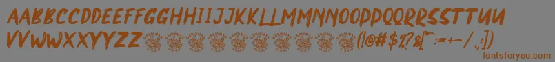 NORTHEN Font – Brown Fonts on Gray Background
