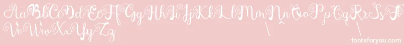 Northern Europe Font – White Fonts on Pink Background