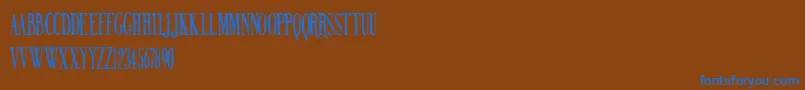 Шрифт NORTHERN PARLIAMENT – синие шрифты на коричневом фоне