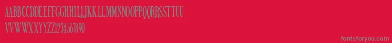 NORTHERN PARLIAMENT Font – Gray Fonts on Red Background