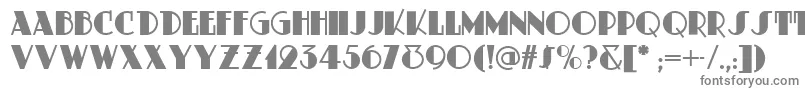 フォントMeteoritDeco – 白い背景に灰色の文字