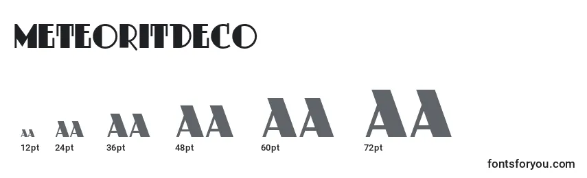 MeteoritDeco Font Sizes