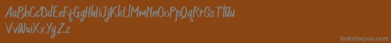 Northingtown Demo Font – Gray Fonts on Brown Background