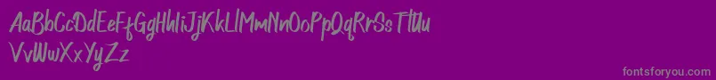 fuente Northingtown Demo – Fuentes Grises Sobre Fondo Morado