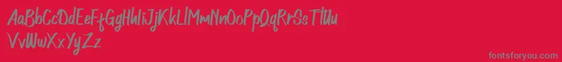 Northingtown Demo Font – Gray Fonts on Red Background