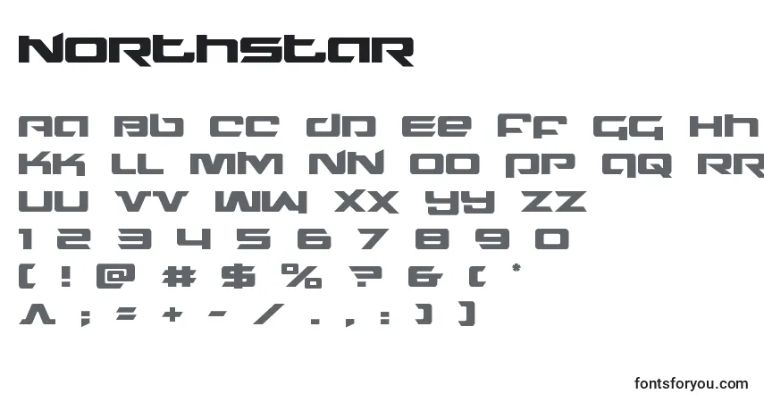 Шрифт Northstar (135733) – алфавит, цифры, специальные символы